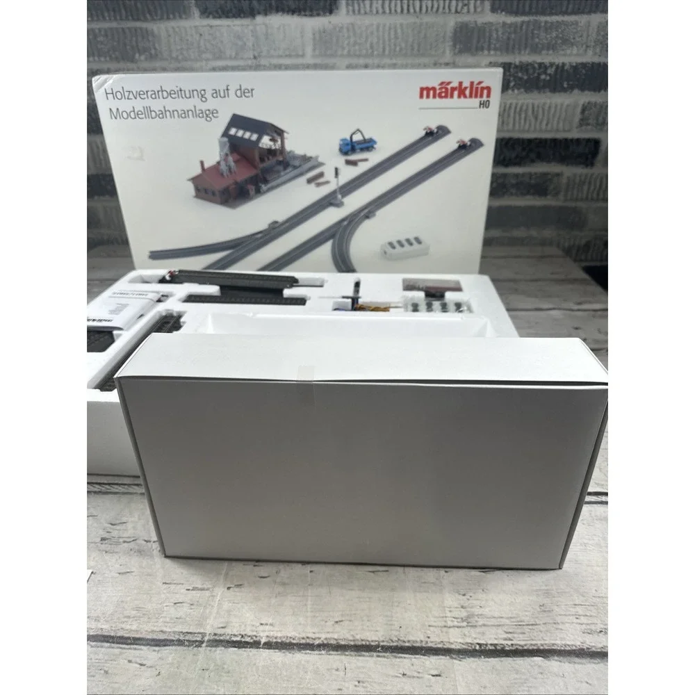 NIB Märklin HO 78020 Sawmill Theme Extension Set New Complete w/ Original Box